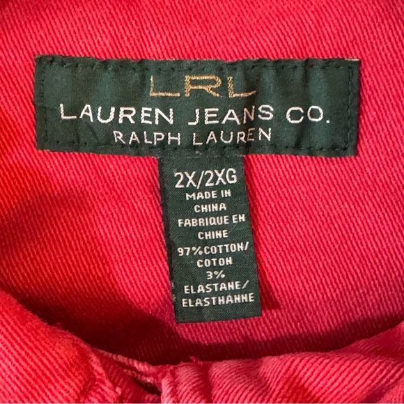 Lauren Ralph Lauren Red Denim Jacket - Picture 5 of 7